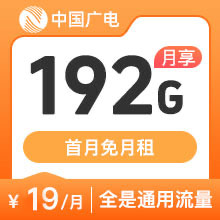 广电卡-升卿卡19元192G 